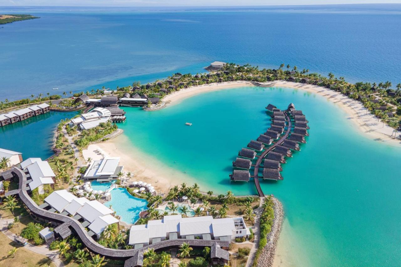 斐济莫米湾万豪度假酒店 Momi 外观 照片 Aerial view of the resort