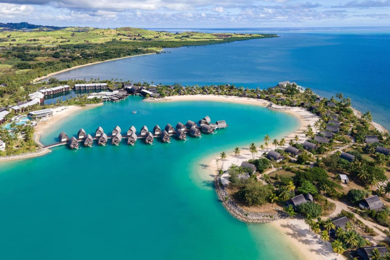 斐济莫米湾万豪度假酒店 Momi 外观 照片 Aerial view of the resort