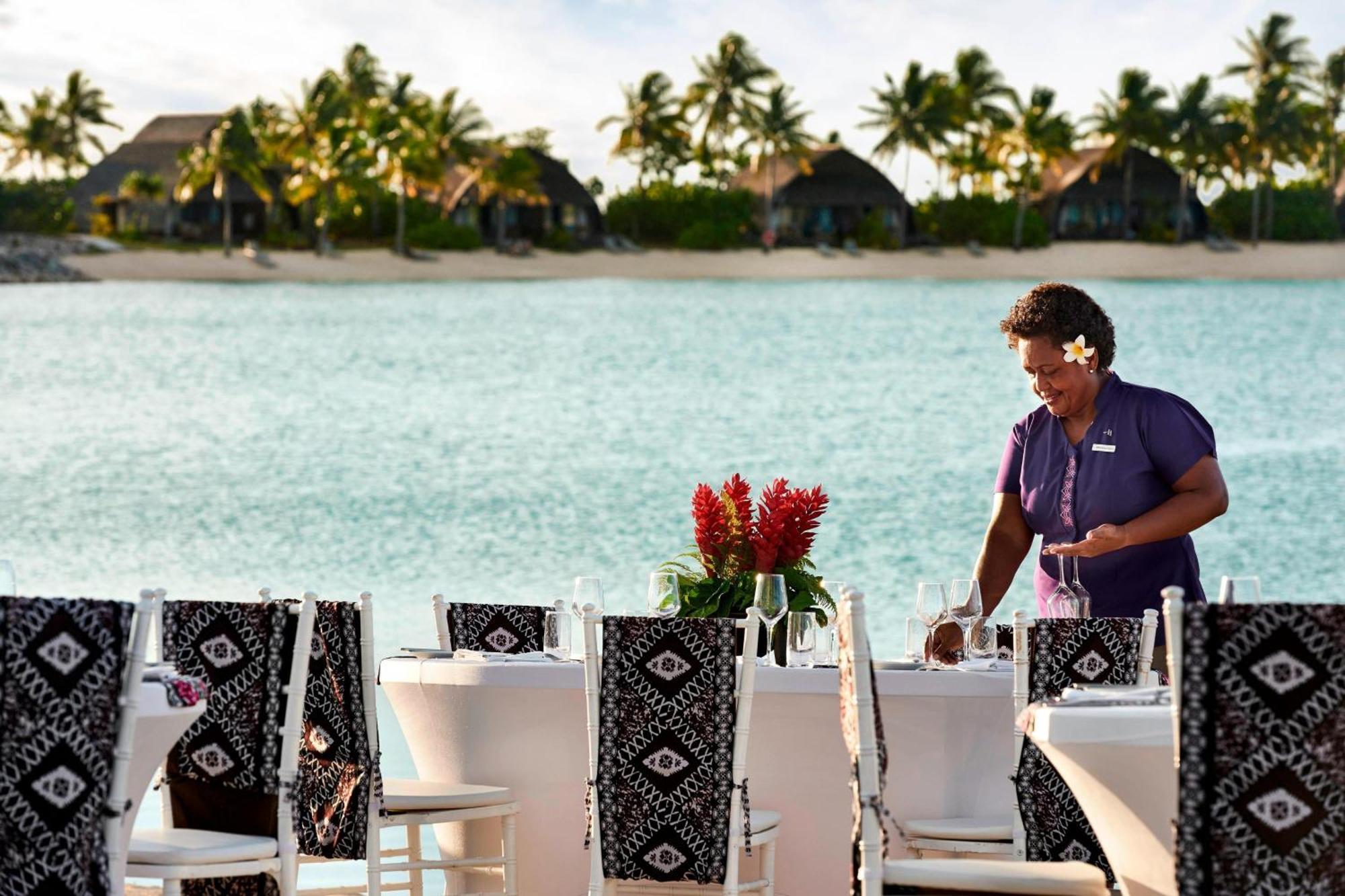 斐济莫米湾万豪度假酒店 Momi 外观 照片 A restaurant at the resort